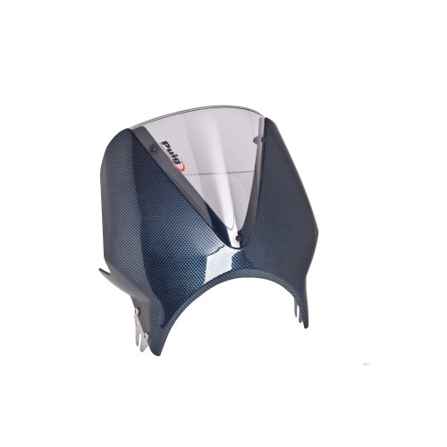 PUIG Carbon Look Fairing With Vision Screen (Light Smoke) 003CH