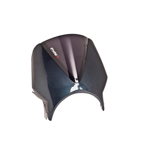 PUIG Black Fairing With Vision Screen (Dark Smoke) 005CF