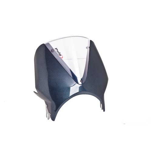 PUIG Carbon Look Fairing With Vision Screen (Clear) 024CW