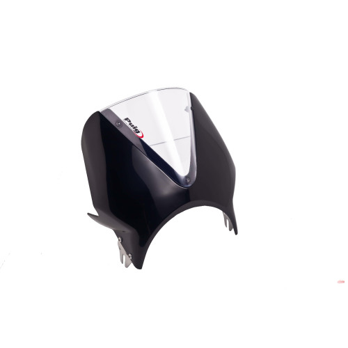 PUIG Black Fairing With Vision Screen (Clear) 024NW