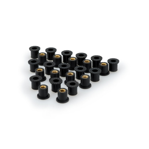 PUIG M6 Nut Vibration Damper Set (Black) 0715N