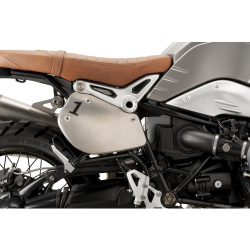 PUIG Retro Side Panels With Sticker Set (Silver) 9590P