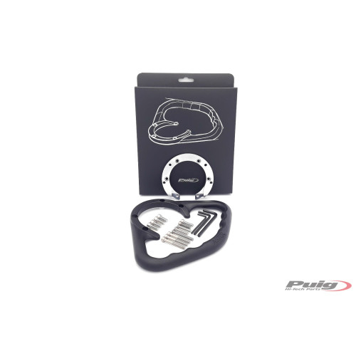 PUIG Fuel Tank Pillion Hand Grips (Black) 6742N