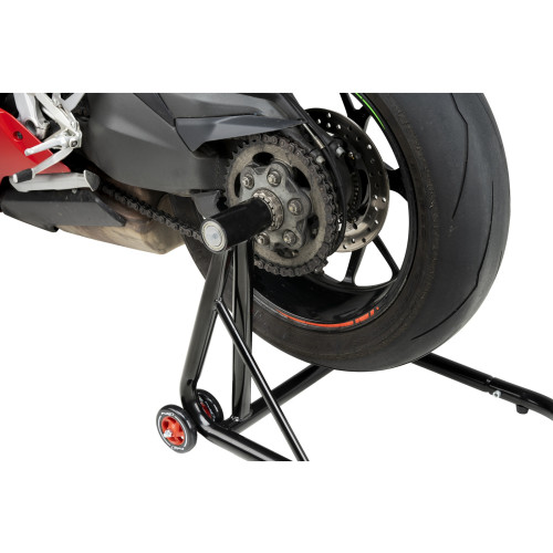 PUIG Left Single Swing Arm Stand (Black) 7365N