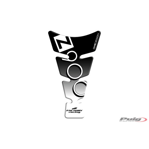 PUIG Spirit Tank Pad With Model Logo (Black) 9307N