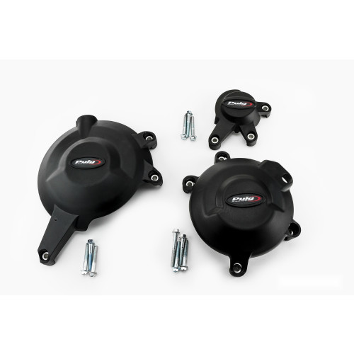 PUIG Engine Protectives Covers (Black) 20134N