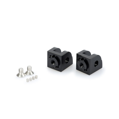 PUIG Adjustable Footpeg Adaptors (Black) 20234N