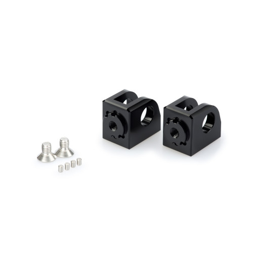 PUIG Adjustable Footpeg Adaptors (Black) 20235N