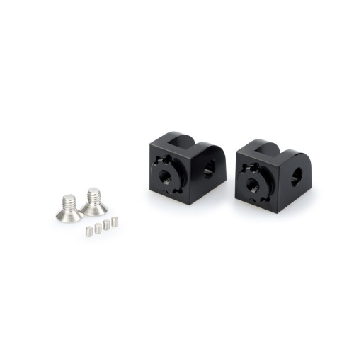 PUIG Adjustable Footpeg Adaptors (Black) 20236N