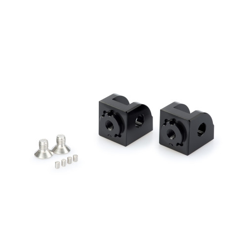 PUIG Adjustable Footpeg Adaptors (Black) 20237N