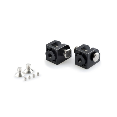 PUIG Adjustable Footpeg Adaptors (Black) 20240N