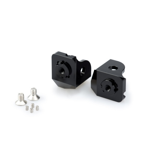 PUIG Adjustable Footpeg Adaptors (Black) 20244N