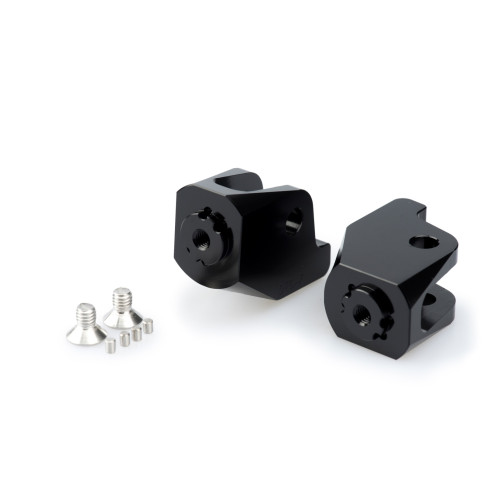PUIG Adjustable Footpeg Adaptors (Black) 20246N