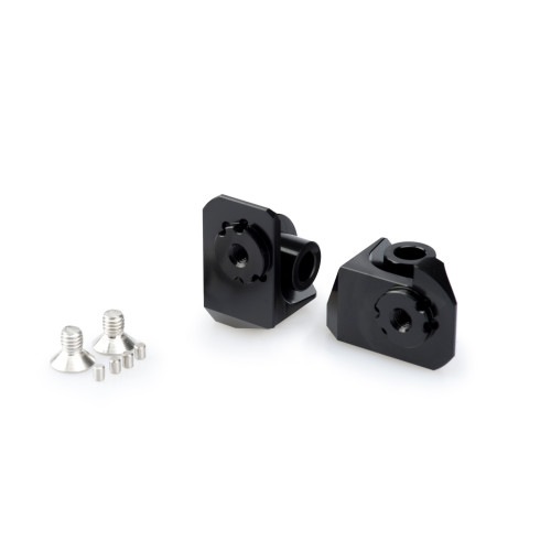PUIG Adjustable Footpeg Adaptors (Black) 20247N