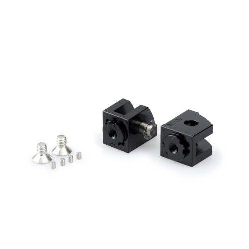 PUIG Adjustable Footpeg Adaptors (Black) 20248N