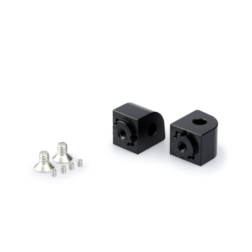 PUIG Pillion Adjustable Footpeg Adaptors (Black) 20249N