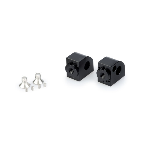 PUIG Pillion Adjustable Footpeg Adaptors (Black) 20251N