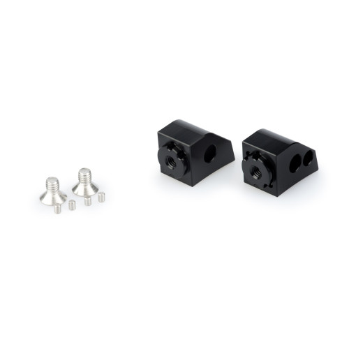 PUIG Pillion Adjustable Footpeg Adaptors (Black) 20252N