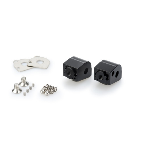 PUIG Pillion Adjustable Footpeg Adaptors (Black) 20258N