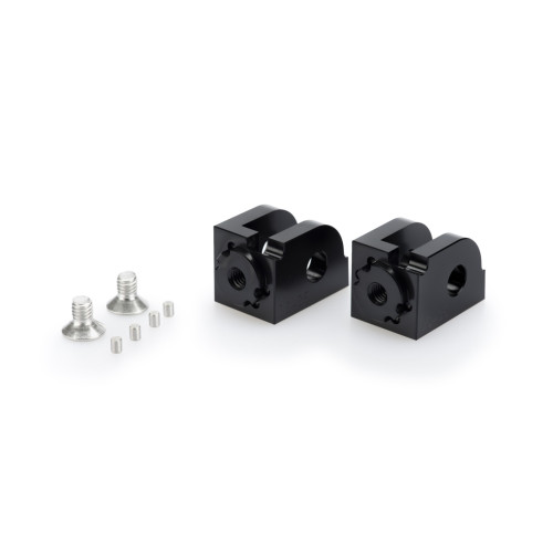 PUIG Adjustable Footpeg Adaptors (Black) 20304N