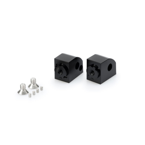 PUIG Pillion Adjustable Footpeg Adaptors (Black) 20305N