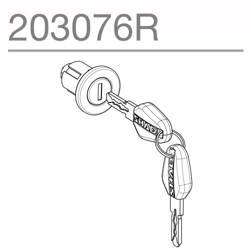 SHAD Premium Lock And Black Key System Single 203076R