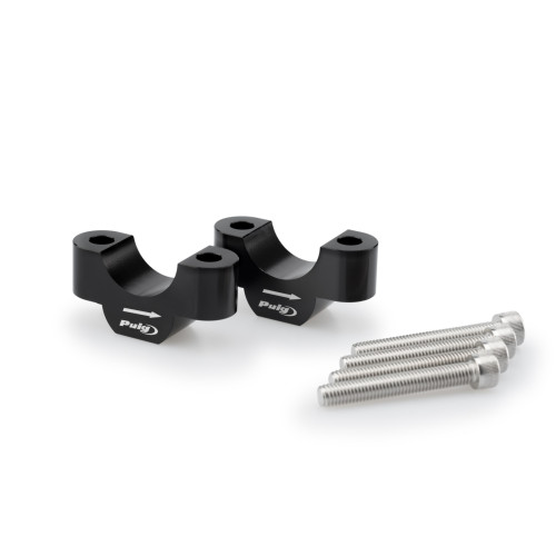 PUIG 20mm Handlebar Risers For 22-32mm Bars (Black) 20308N