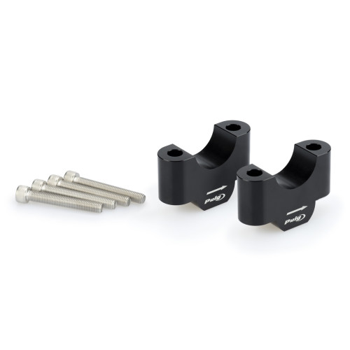 PUIG 30mm Handlebar Risers For 22-32mm Bars (Black) 20309N