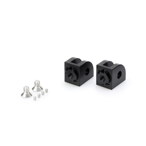 PUIG Adjustable Footpeg Adaptors (Black) 20320N