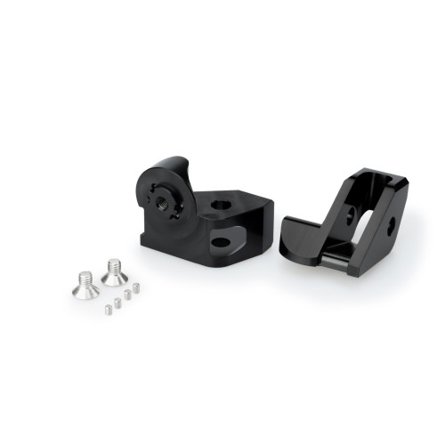 PUIG Adjustable Footpeg Adaptors (Black) 20322N