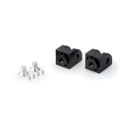 PUIG Adjustable Footpeg Adaptors (Black) 20324N