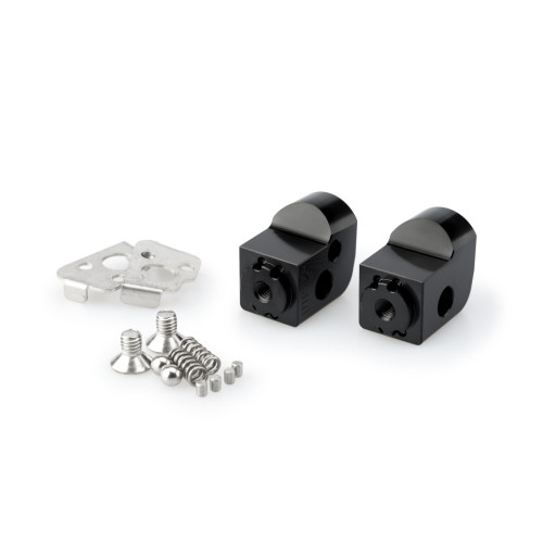 PUIG Pillion Adjustable Footpeg Adaptors (Black) 20326N