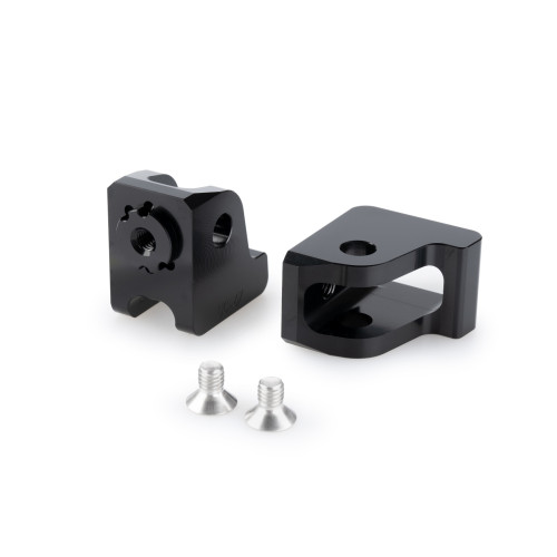 PUIG Adjustable Footpeg Adaptors (Black) 20387N