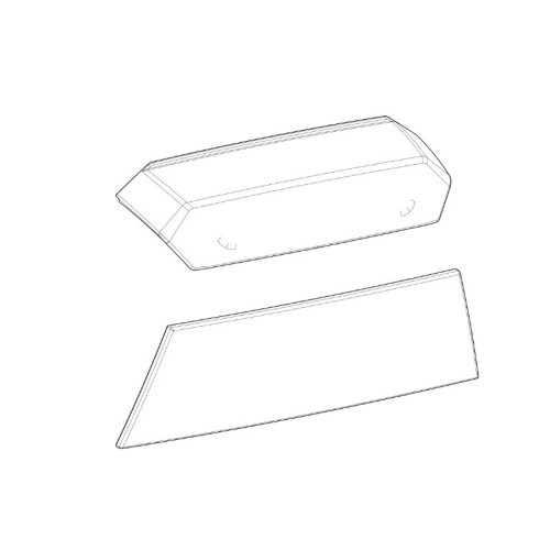 SHAD SH38X Replacement Front Panel Inserts 204135R