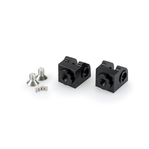 PUIG Adjustable Footpeg Adaptors (Black) 20453N