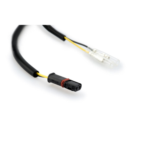 PUIG Number Plate Wiring Extension Kit 180mm (Black) 20546N