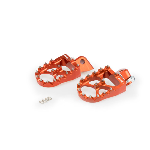 PUIG Off Road Footpegs (Orange) 20562T