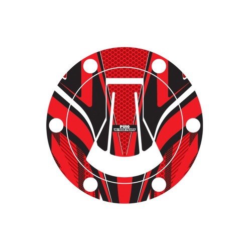 PUIG Radikal Fuel Cap Protector (Red) 20614R