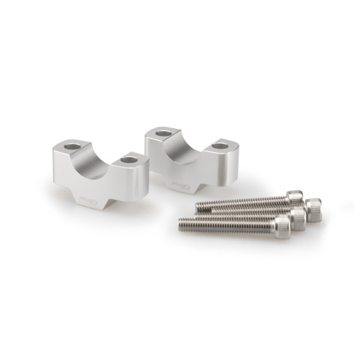 PUIG 20mm Handlebar Risers For 22-32mm Bars (Silver) 20667P