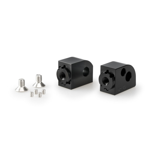 PUIG Pillion Adjustable Footpeg Adaptors (Black) 20839N