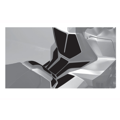 PUIG Scooter Anti Scratch Tank Pad Set (Black) 20865N