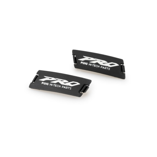 PUIG Set of Caps with Logo For Frame Sliders Pro 2.0 (Black) 20873N