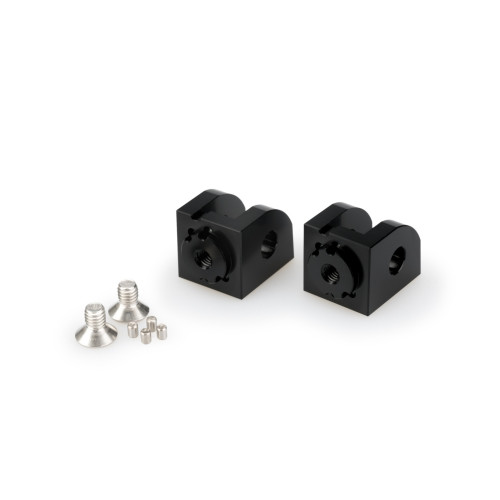 PUIG Pillion Adjustable Footpeg Adaptors (Black) 20883N