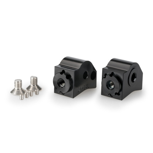 PUIG Pillion Footpeg Adaptors (Black) 21233N