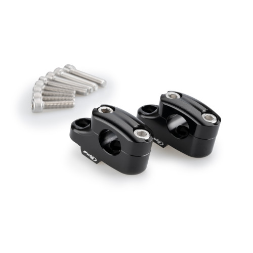 PUIG 25mm Bar Risers (Offset 16mm) (Black) 21750N