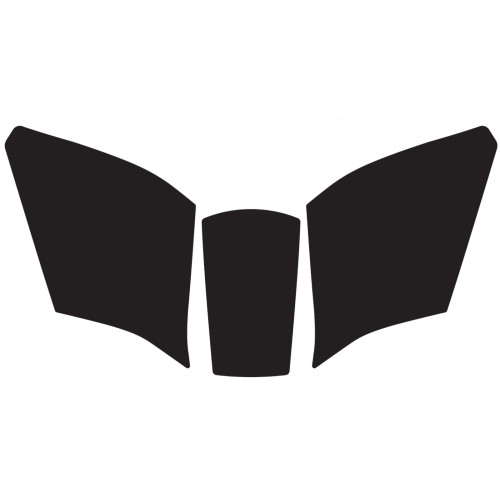 PUIG Scooter Anti Scratch Tank Pad Set (Black) 21755N