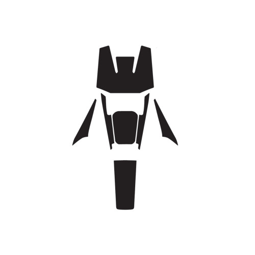 PUIG Scooter Anti Scratch Tank Pad Set (Black) 21757N