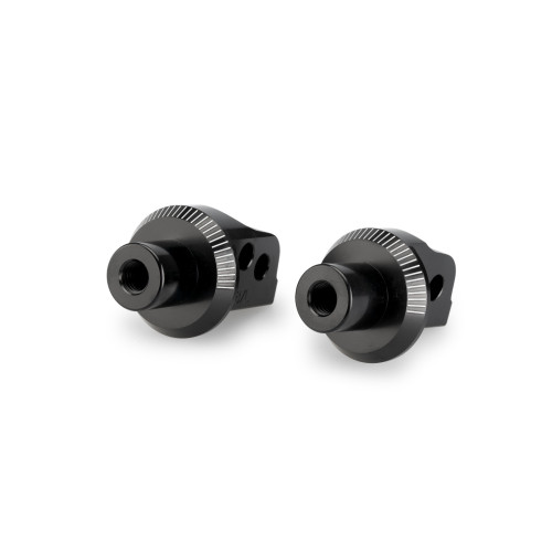 PUIG Pillion Adjustable Footpeg Adaptors (Black) 21775N