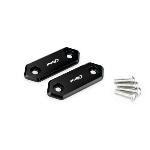 PUIG Mirror Screw Caps (Black) 21798N