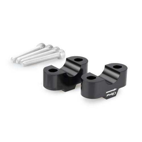 PUIG 20mm Handlebar Risers For 22-32mm Bars (Black) 21809N